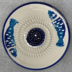 #29339 - Cerámica española - El Plato Ralla ajos - Garlic Grater - Reibe Teller Keramik
